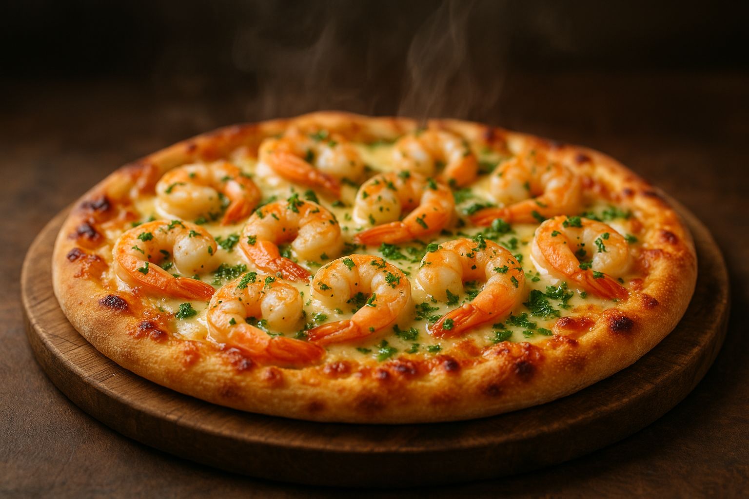 Order hot Shrimp Scampi